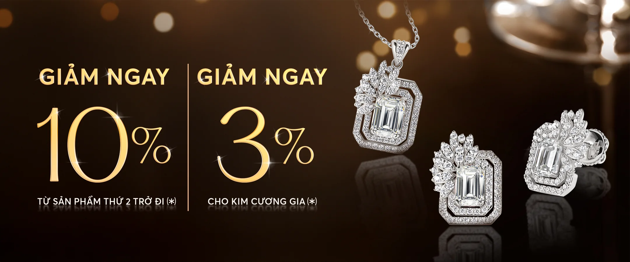 Khuyến mãi trang sức kim cương tháng 3